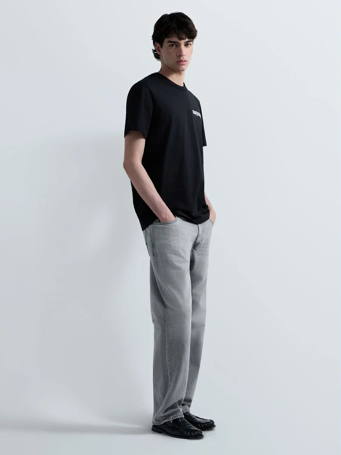 JERSEY T-SHIRT WITH LOGO GRAPHIC | BLACK M3329 2660-098
