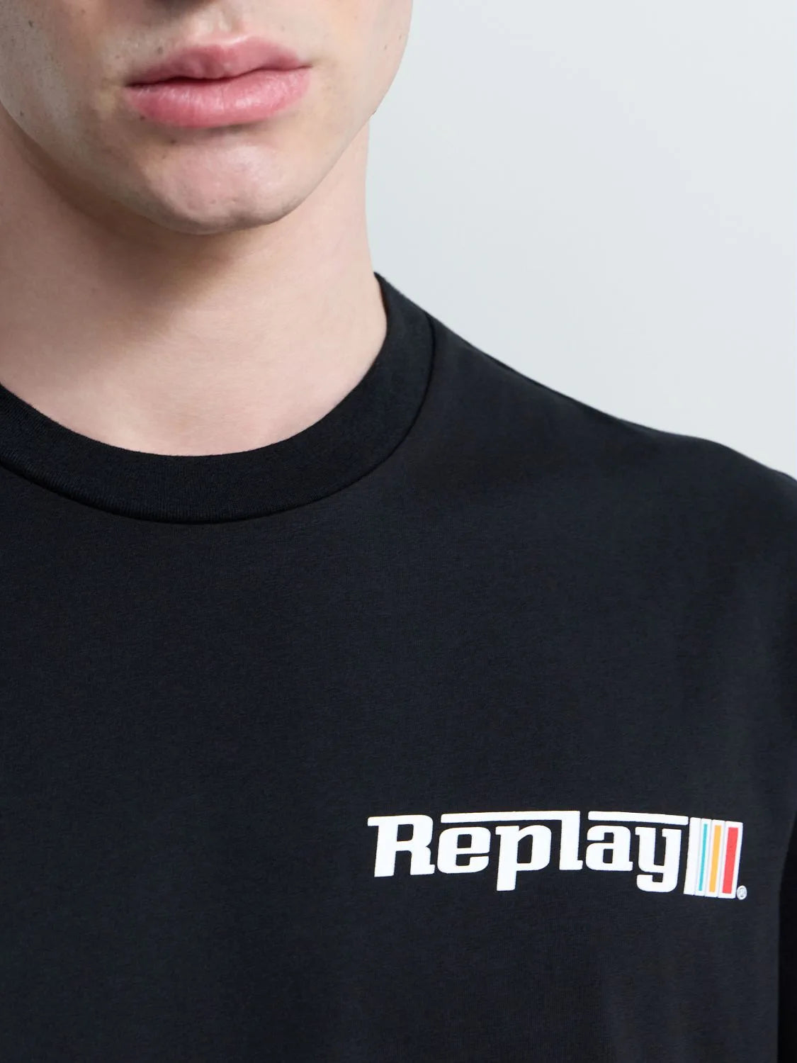 JERSEY T-SHIRT WITH LOGO GRAPHIC | BLACK M3329 2660-098
