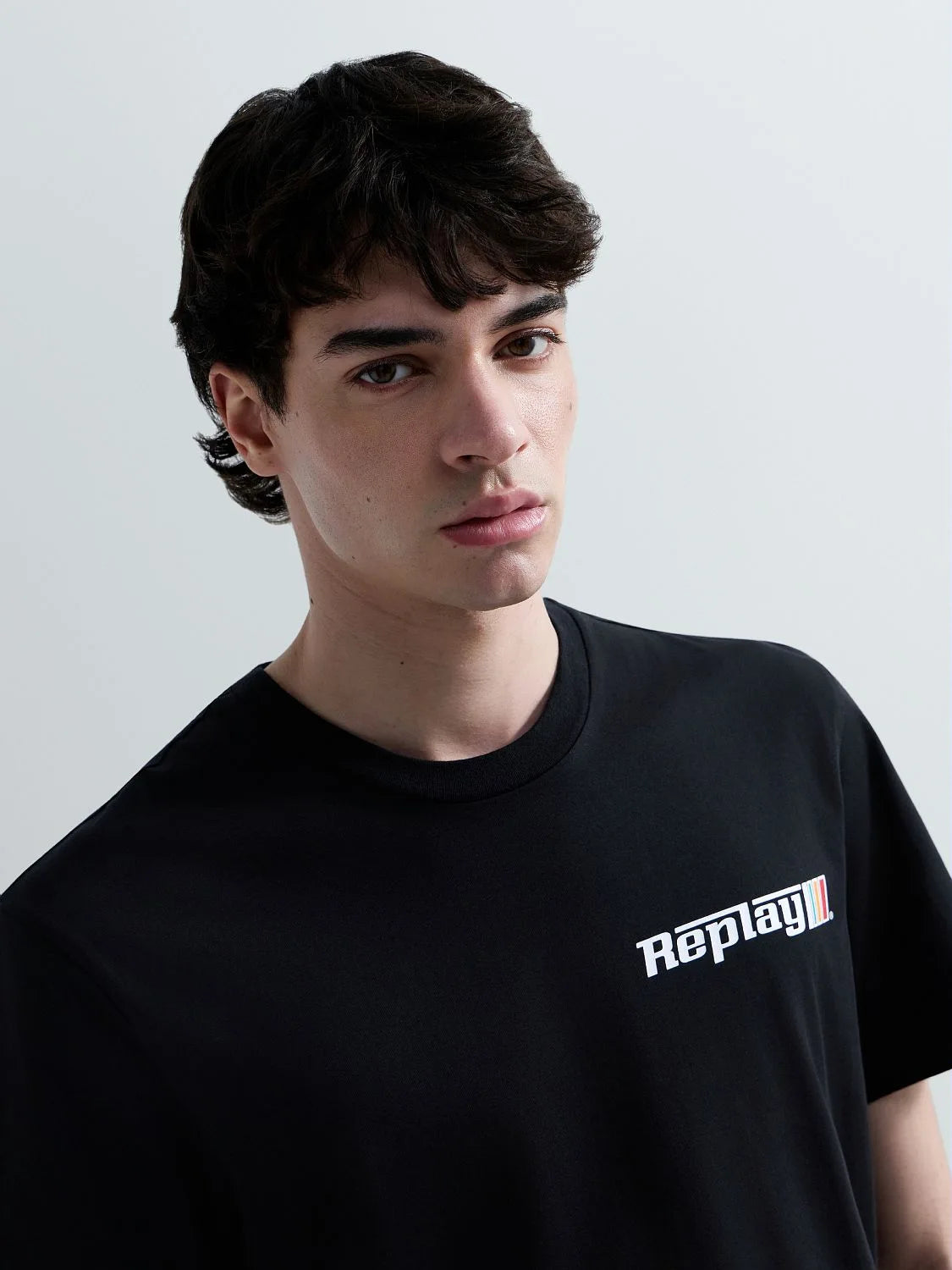 JERSEY T-SHIRT WITH LOGO GRAPHIC | BLACK M3329 2660-098