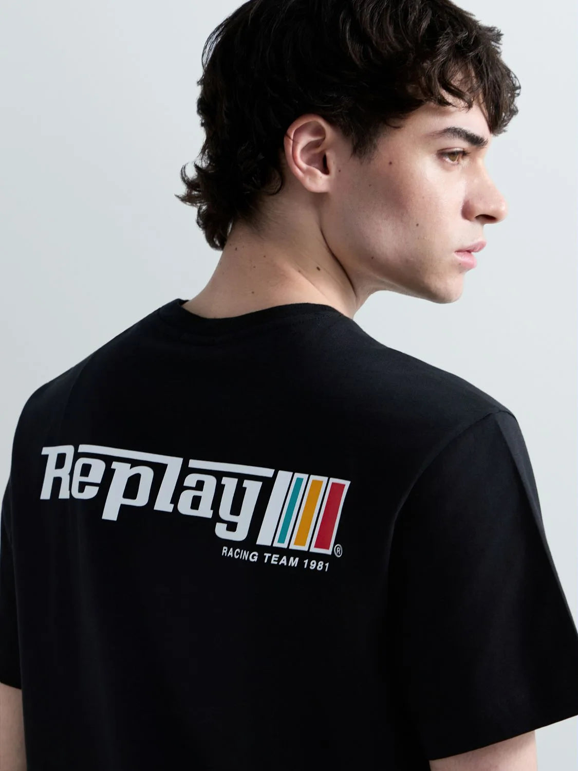 JERSEY T-SHIRT WITH LOGO GRAPHIC | BLACK M3329 2660-098