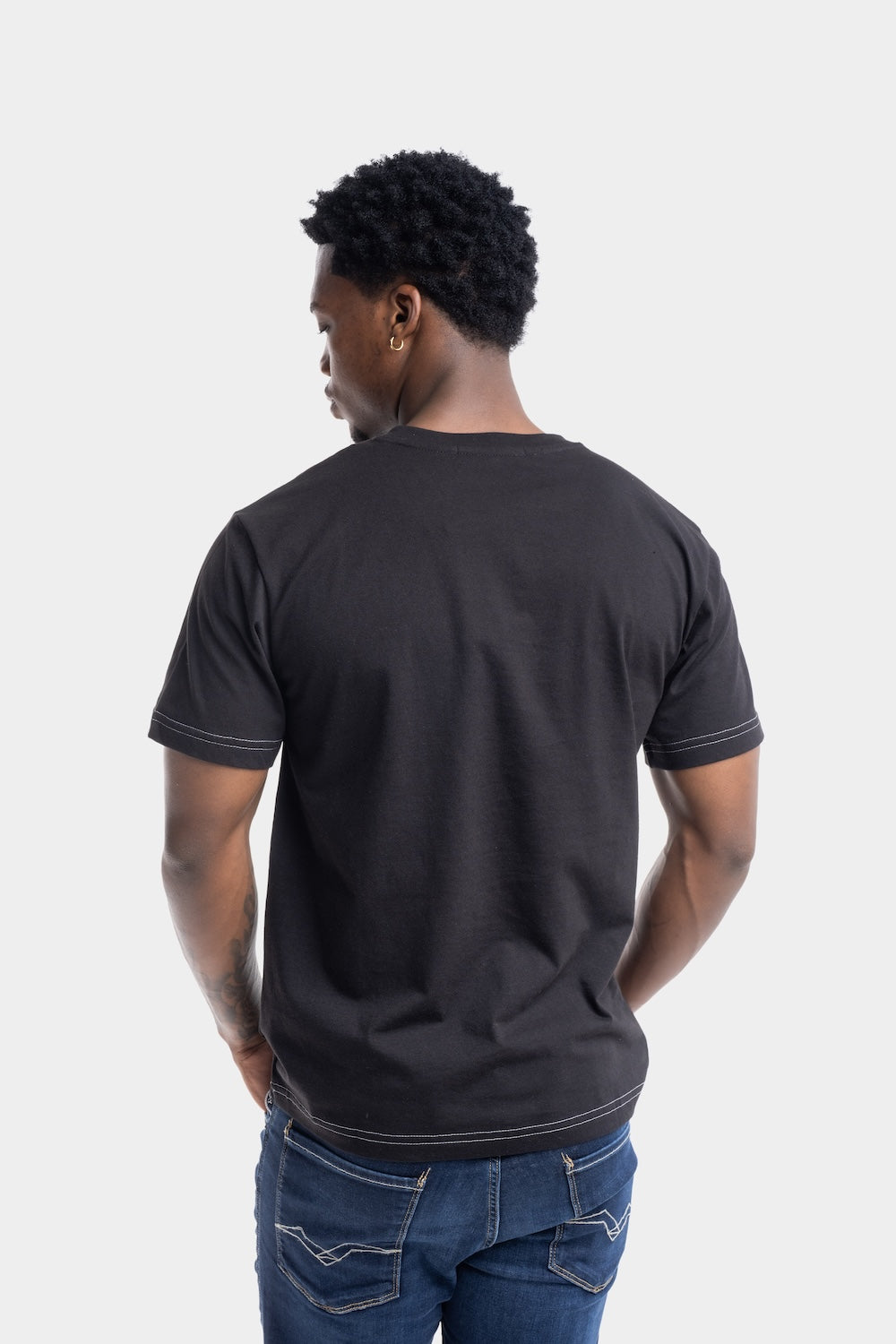 BASIC JERSEY 30/1 T-SHIRT | BLACK M3340 2660-098