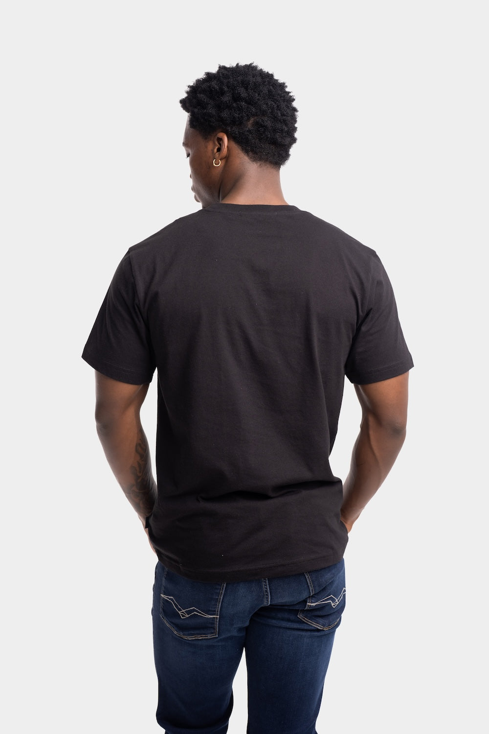 JERSEY T-SHIRT WITH EMBOSSED LOGO | BLACK M3341 2660-098