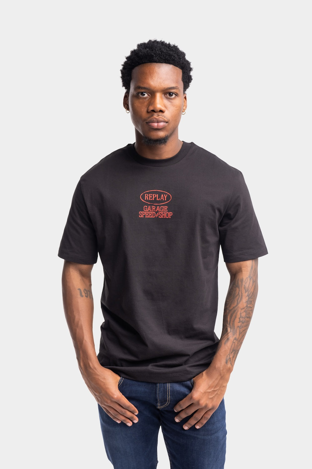 BASIC JERSEY 30/1 T-SHIRT | BLACK M3348 2660-098