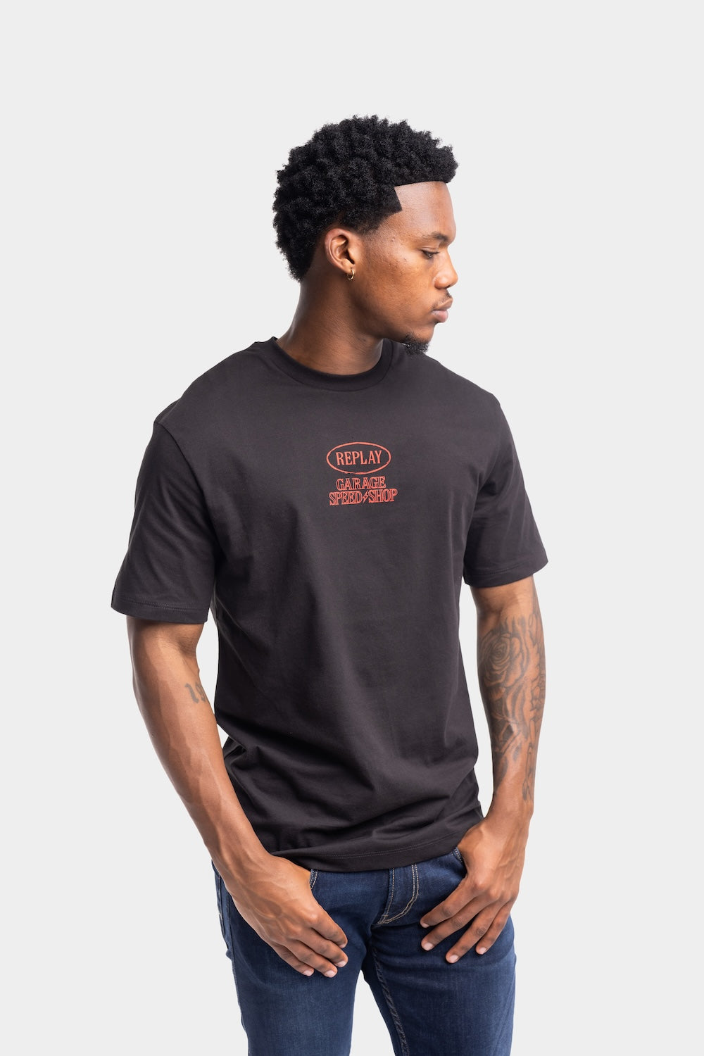 BASIC JERSEY 30/1 T-SHIRT | BLACK M3348 2660-098