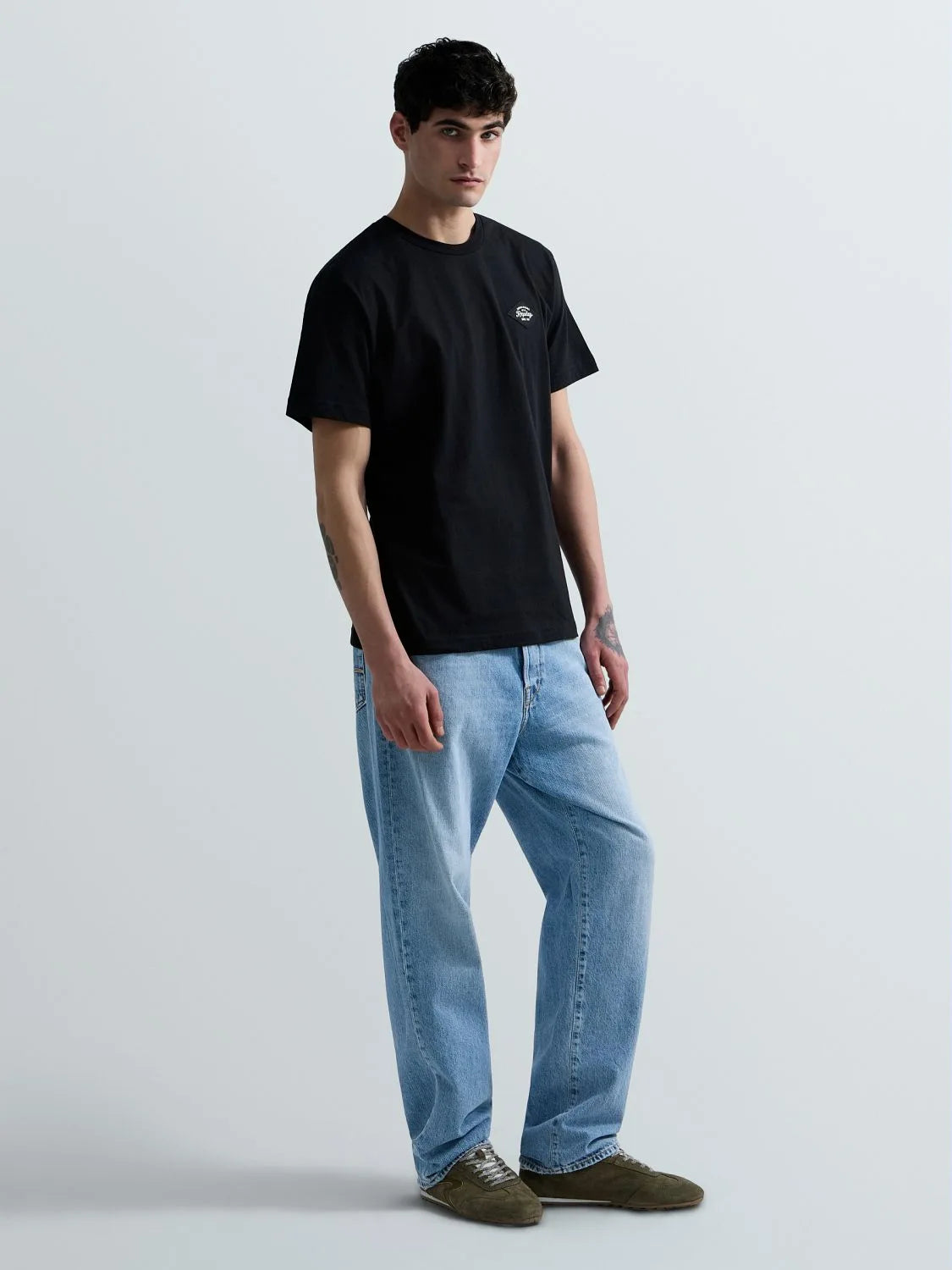 ORGANIC COTTON T-SHIRT WITH PATCH | BLACK M3368 23732P-098