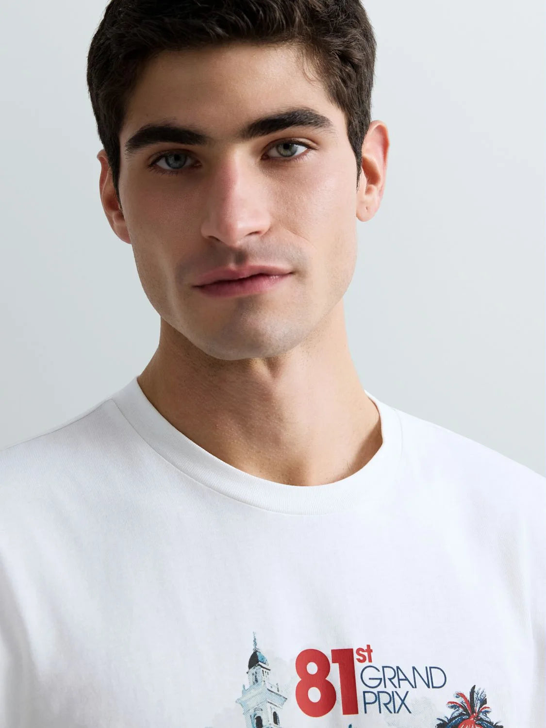 JERSEY T-SHIRT WITH FORMULA 1 GRAPHIC | NATURAL WHITE M3429 2660-011