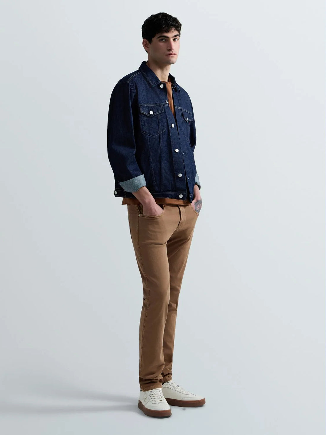 10.5 OZ BULL HYPERFLEX STRETCH DENIM | OAK WOOD M914E 8366197-024 (CORE)