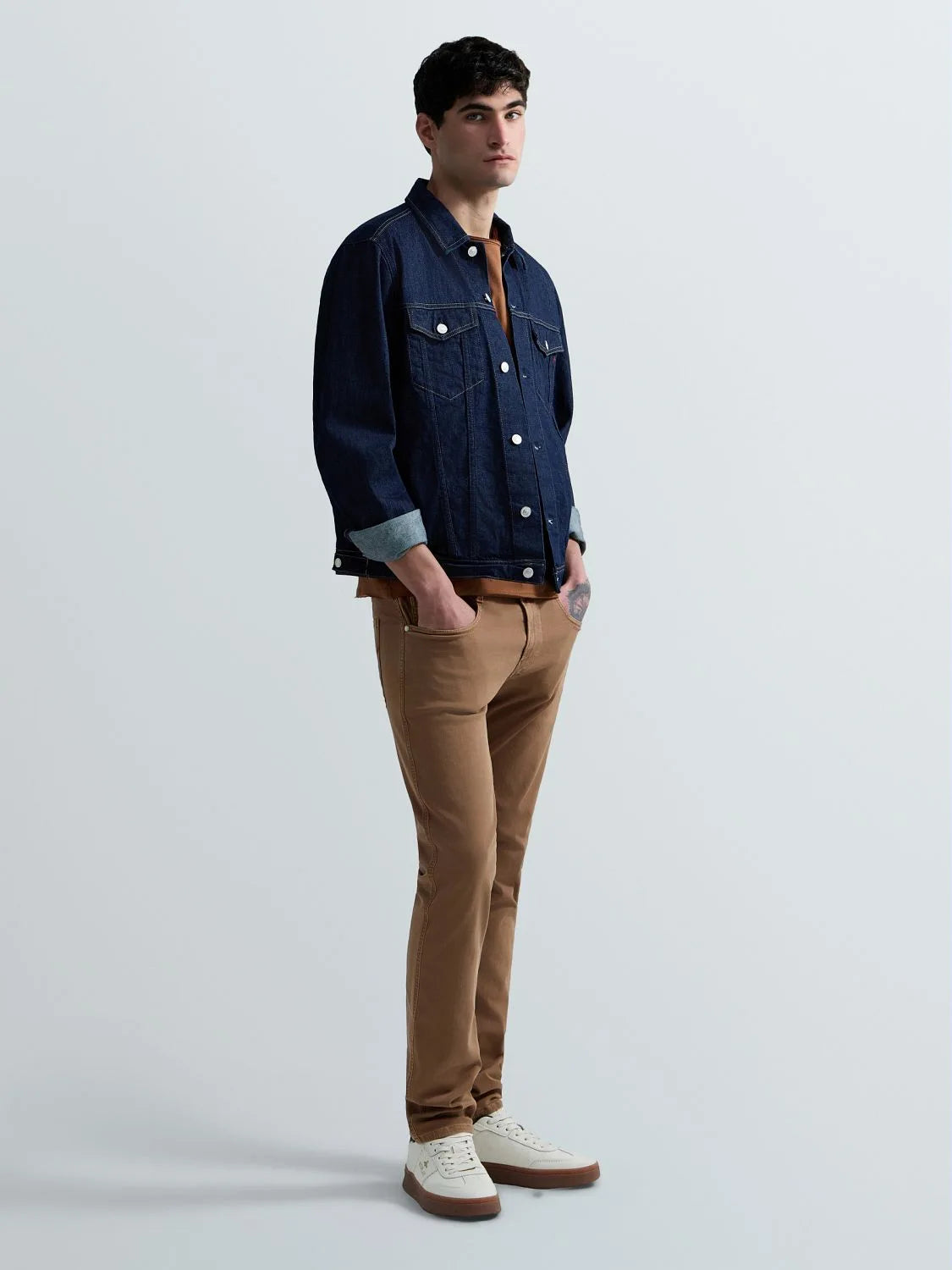10.5 OZ BULL HYPERFLEX STRETCH DENIM | OAK WOOD M914E 8366197-024 (CORE)