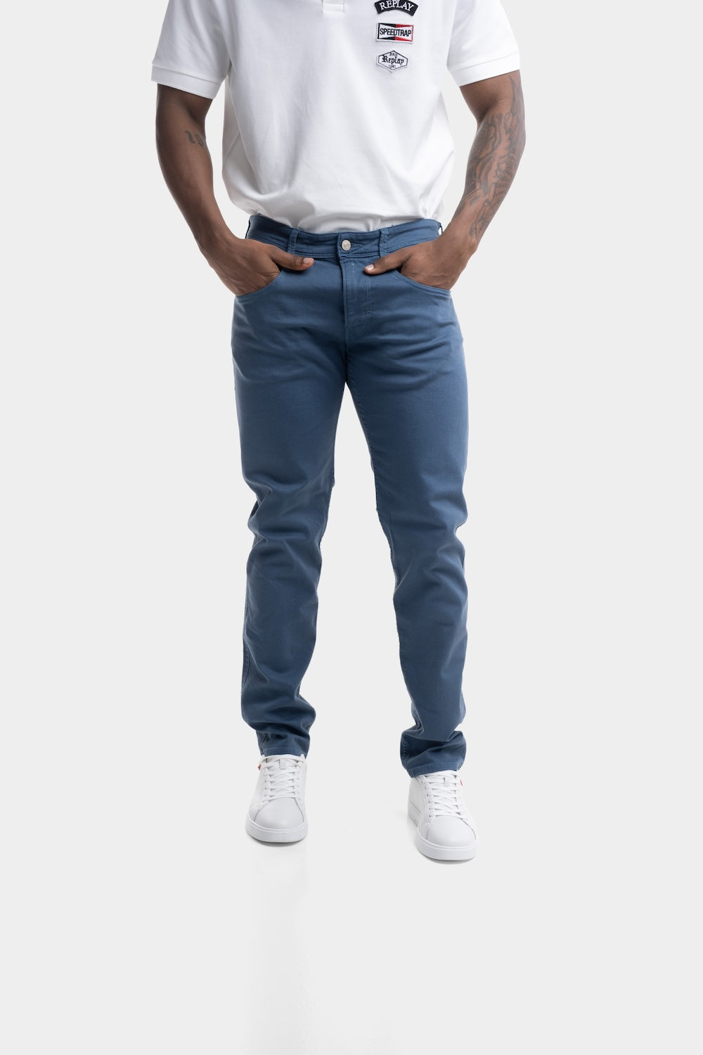 9.5 OZ STRETCH BULL DENIM | PETROL BLUE M914Y 8488790-789 (CORE)