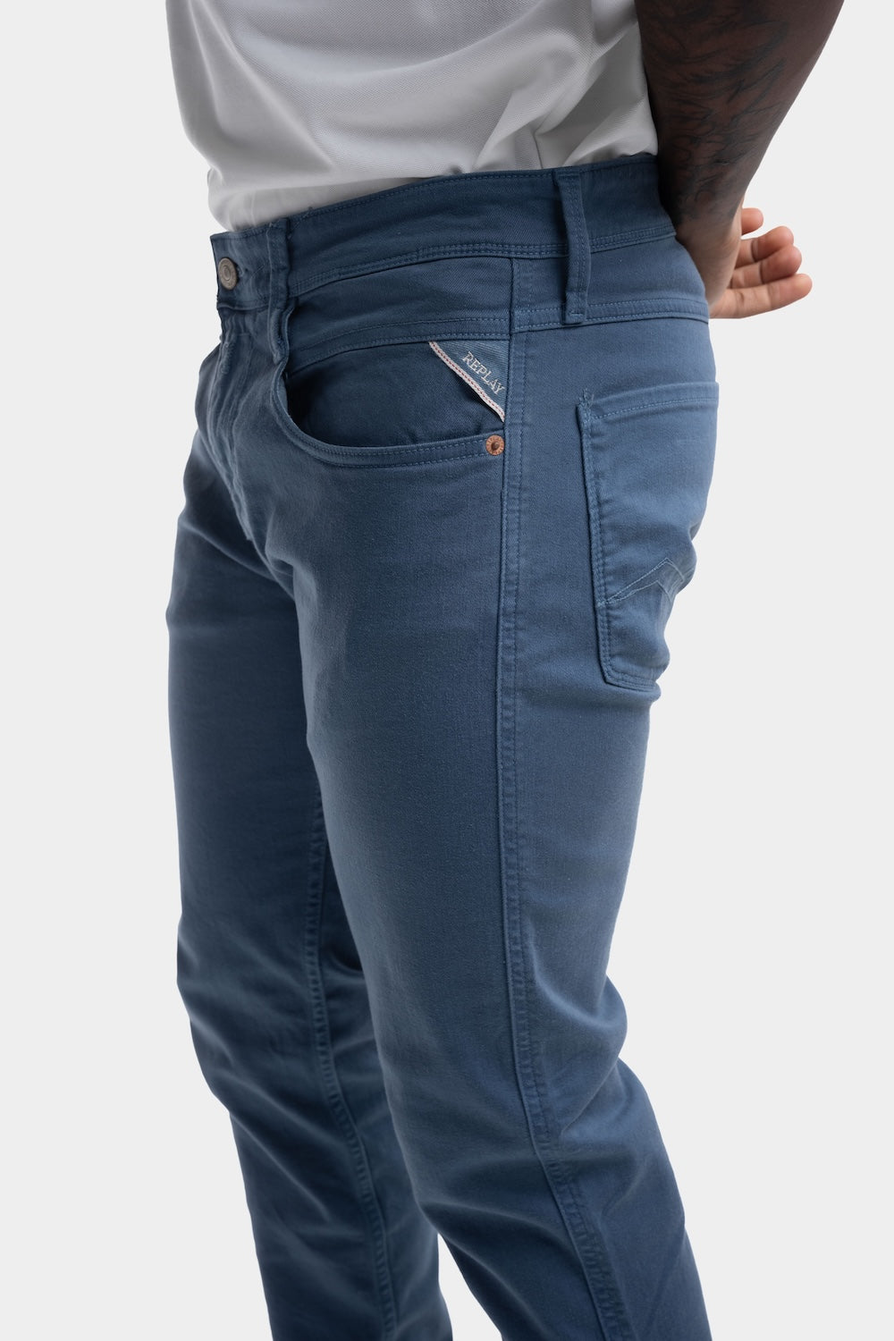 9.5 OZ STRETCH BULL DENIM | PETROL BLUE M914Y 8488790-789 (CORE)