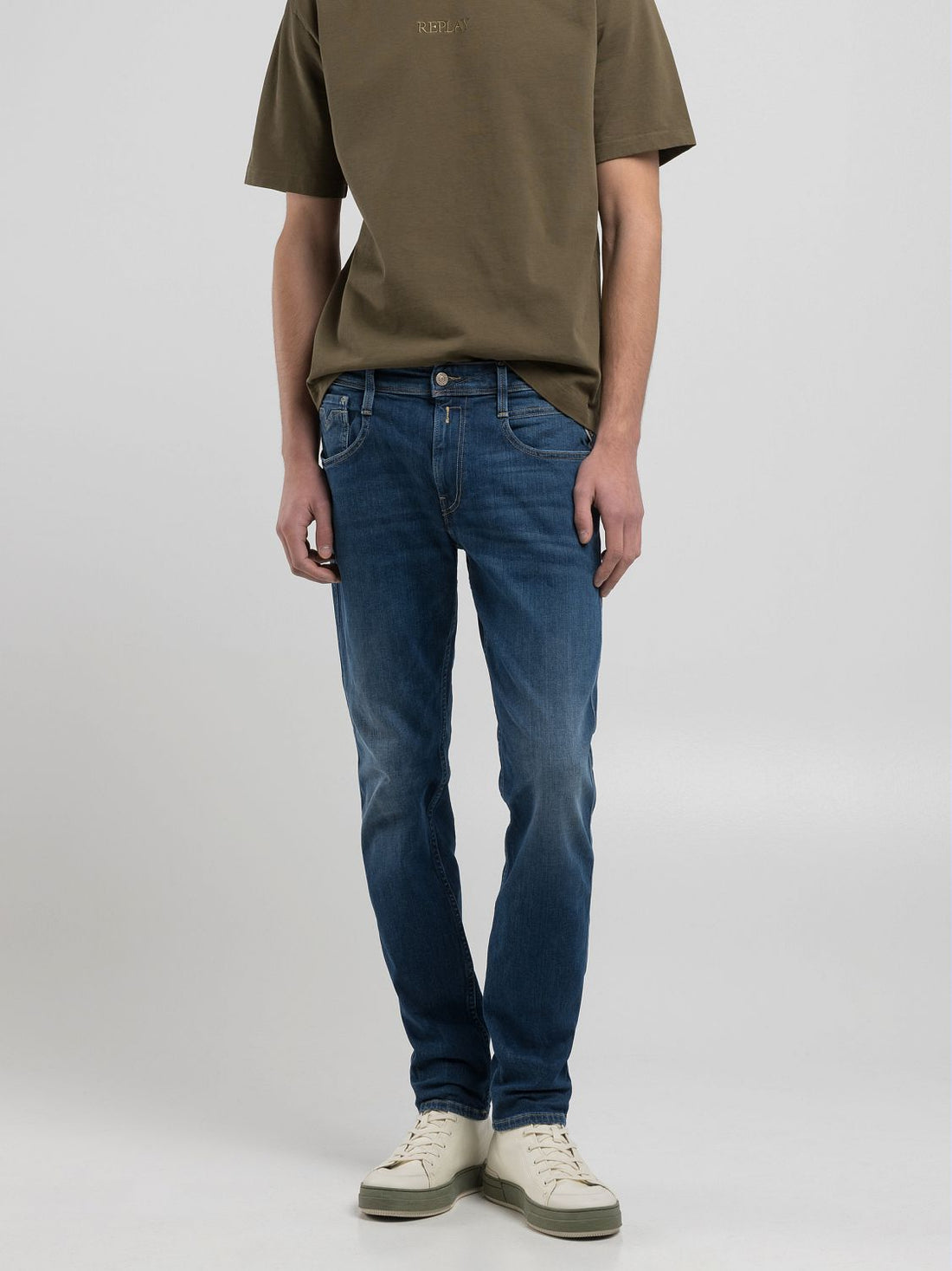 10 OZ DARK INDIGO POWER STRETCH DENIM | DARK BLUE M914Y 41A 180-007