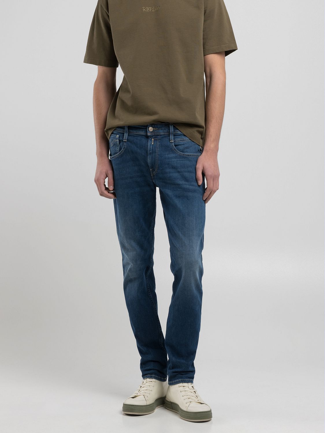 10 OZ DARK INDIGO POWER STRETCH DENIM | DARK BLUE M914Y 41A 180-007