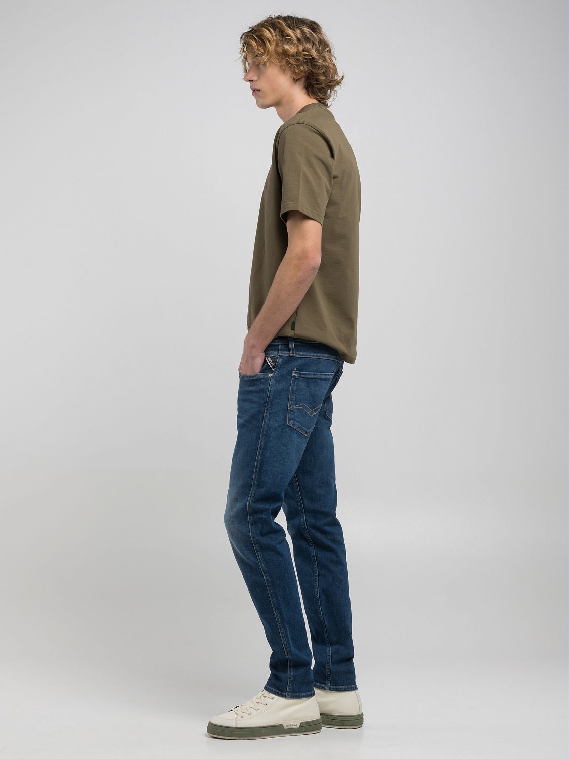 10 OZ DARK INDIGO POWER STRETCH DENIM | DARK BLUE M914Y 41A 180-007