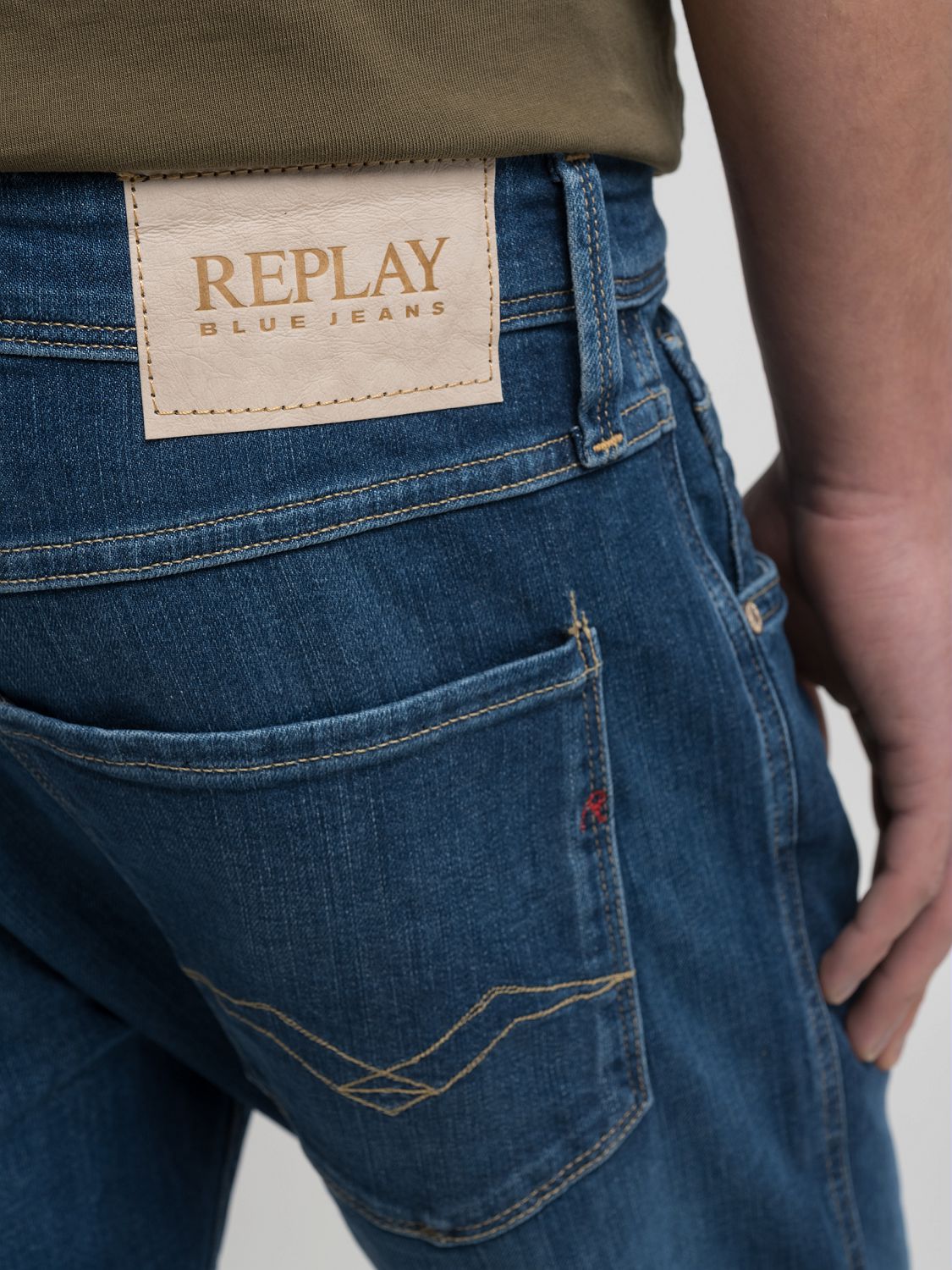 10 OZ DARK INDIGO POWER STRETCH DENIM | DARK BLUE M914Y 41A 180-007