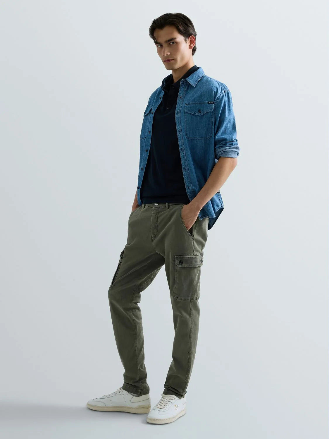 JAAN SLIM-FIT CARGO JEANS | MILITARY M9649E 8366197-530 (CORE)