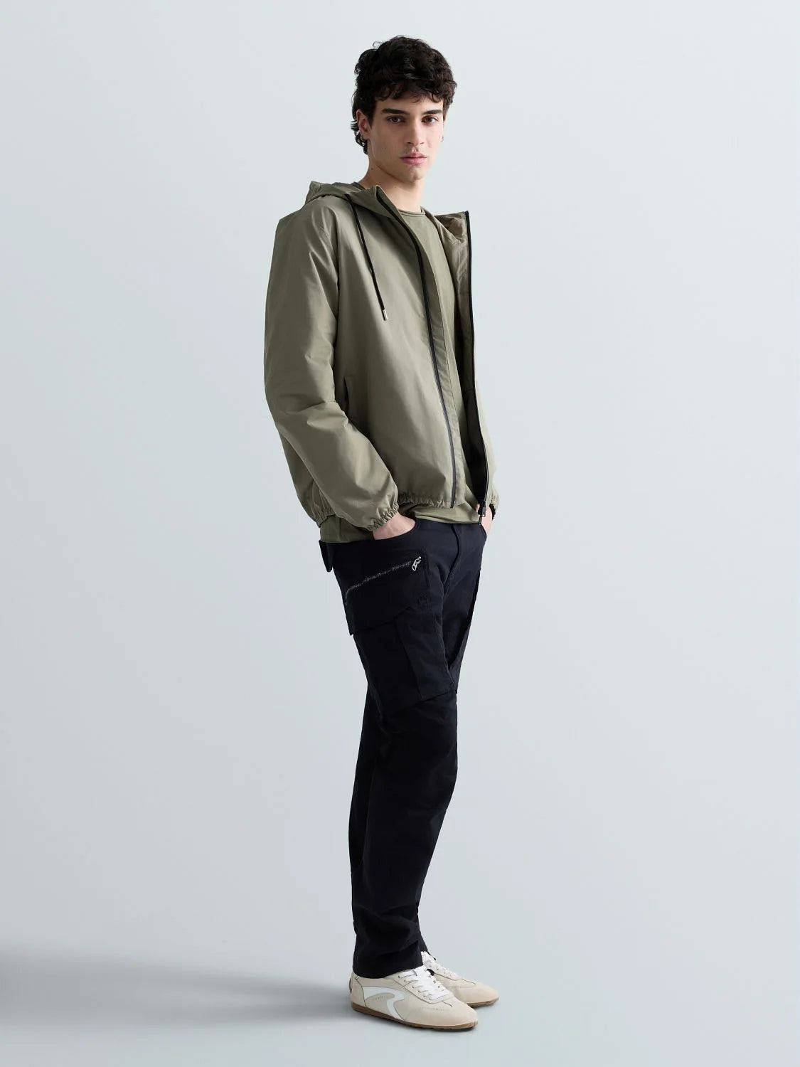 COMFORT COTTON TWILL CARGO | BLACK M9873S 84387-098