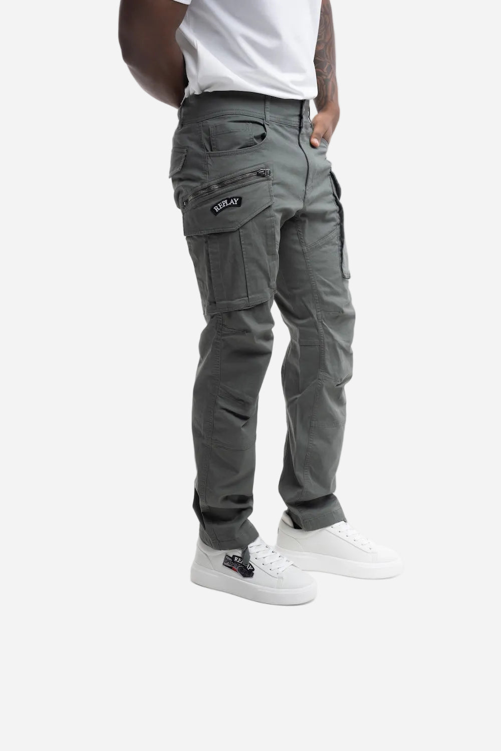 COMFORT COTTON TWILL CARGO | AVIATOR GREEN M9873S 84387-703