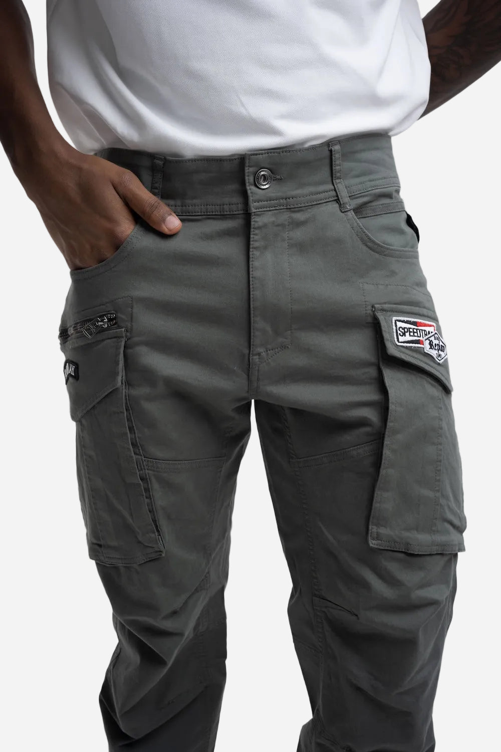 COMFORT COTTON TWILL CARGO | AVIATOR GREEN M9873S 84387-703