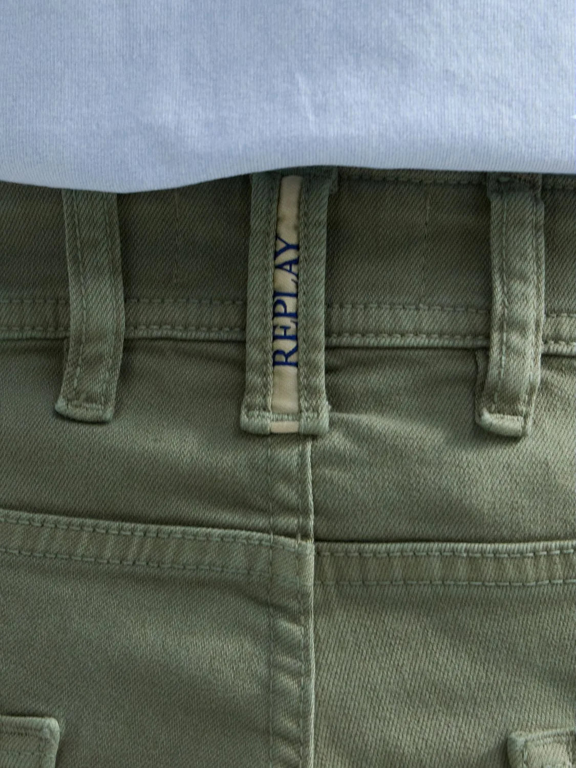 9.5 OZ STRETCH BULL DENIM TAPERED-FIT SHORTS | LIGHT MILITARY MA981Y 8488790-103