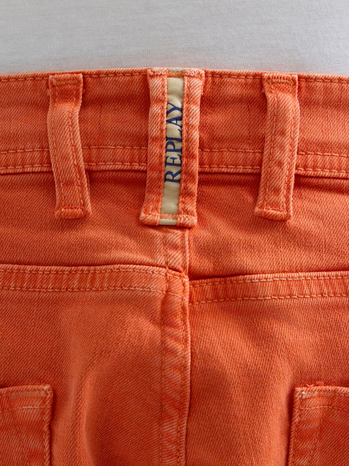 9.5 OZ STRETCH BULL DENIM TAPERED-FIT SHORTS | BURNT ORANGE MA981Y 8488790-644