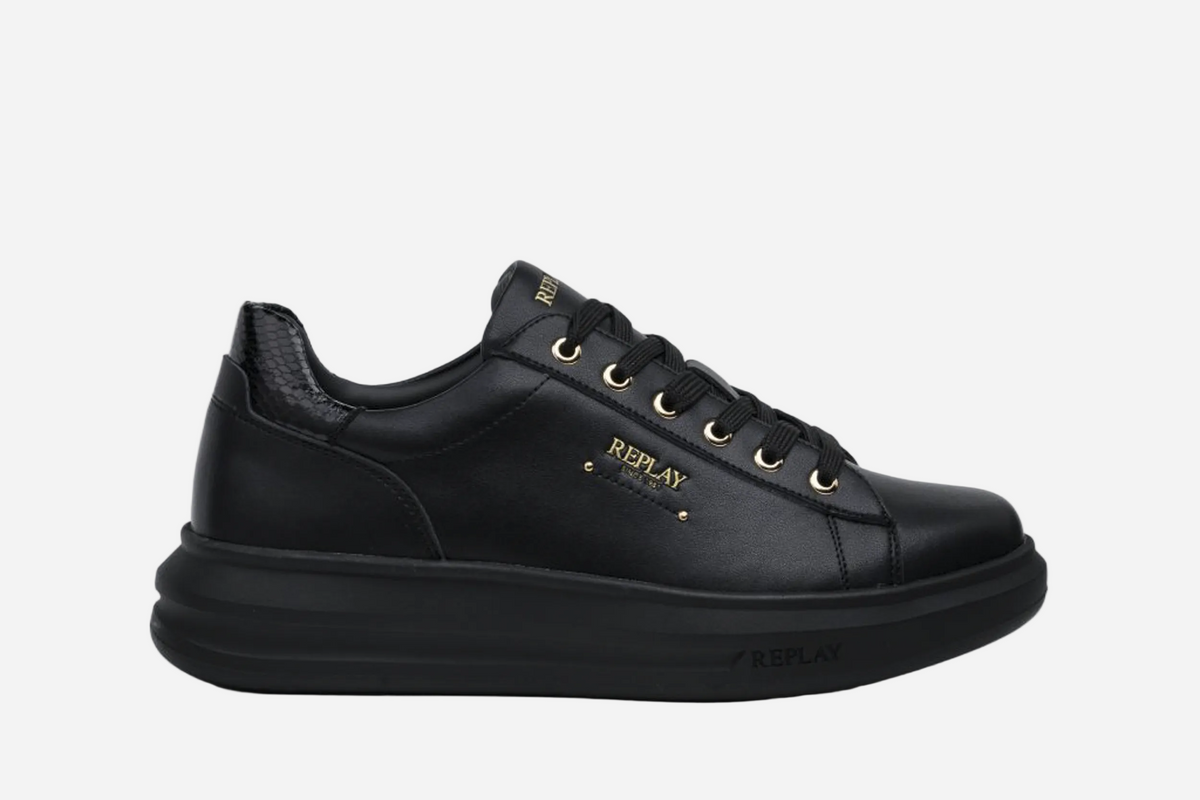 OLYMPE CITY LACE-UP SNEAKERS | BLK RZ7F0001L