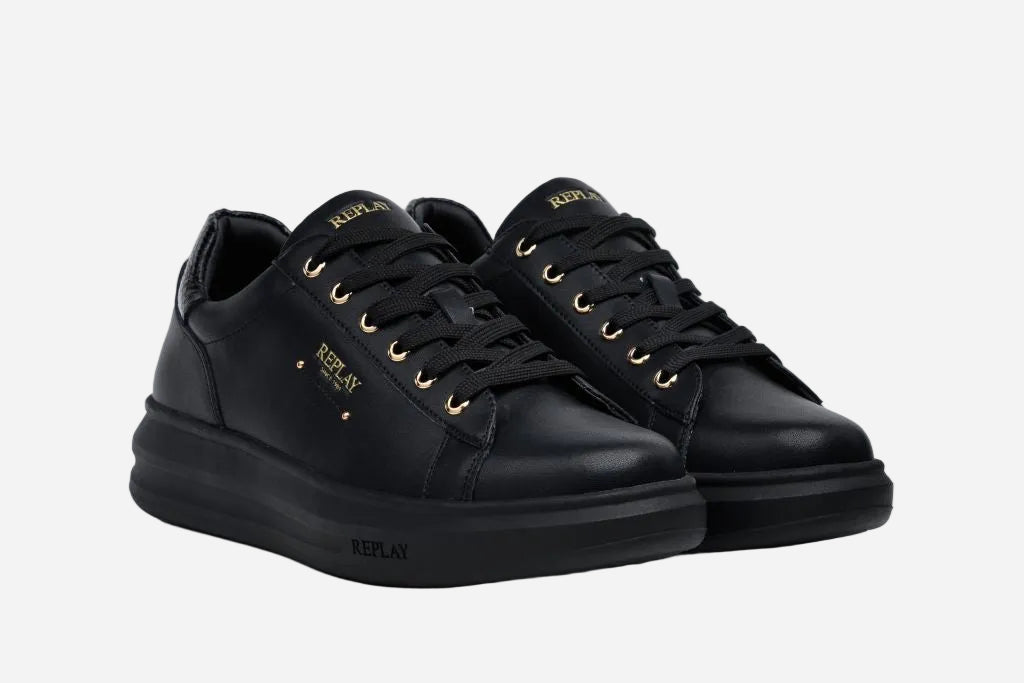 OLYMPE CITY LACE-UP SNEAKERS | BLK RZ7F0001L