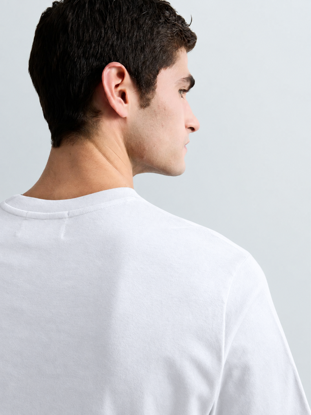 ORGANIC COTTON T-SHIRT WITH PATCH | NATURAL WHITE M3368 23732P-011