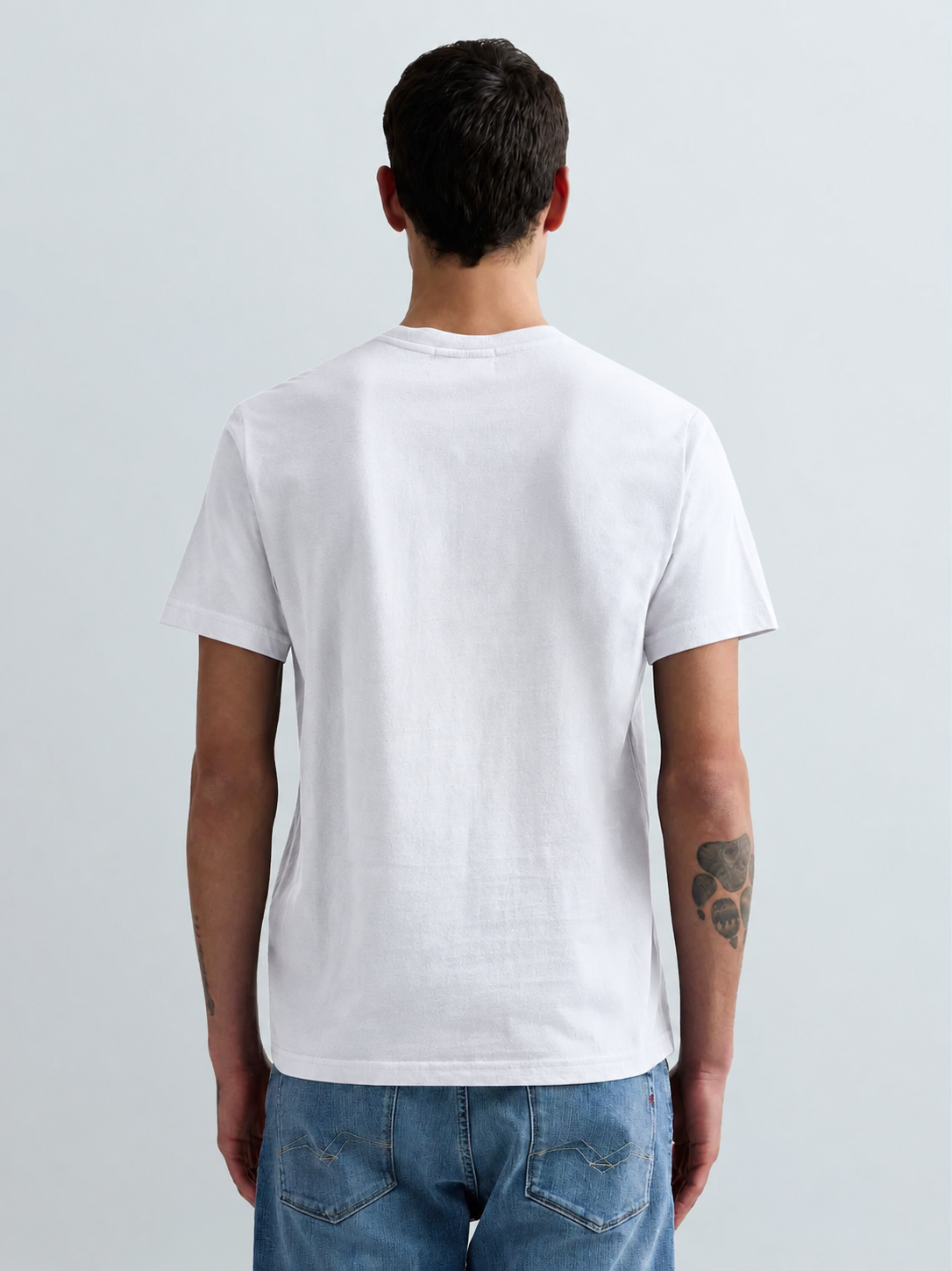 ORGANIC COTTON T-SHIRT WITH PATCH | NATURAL WHITE M3368 23732P-011