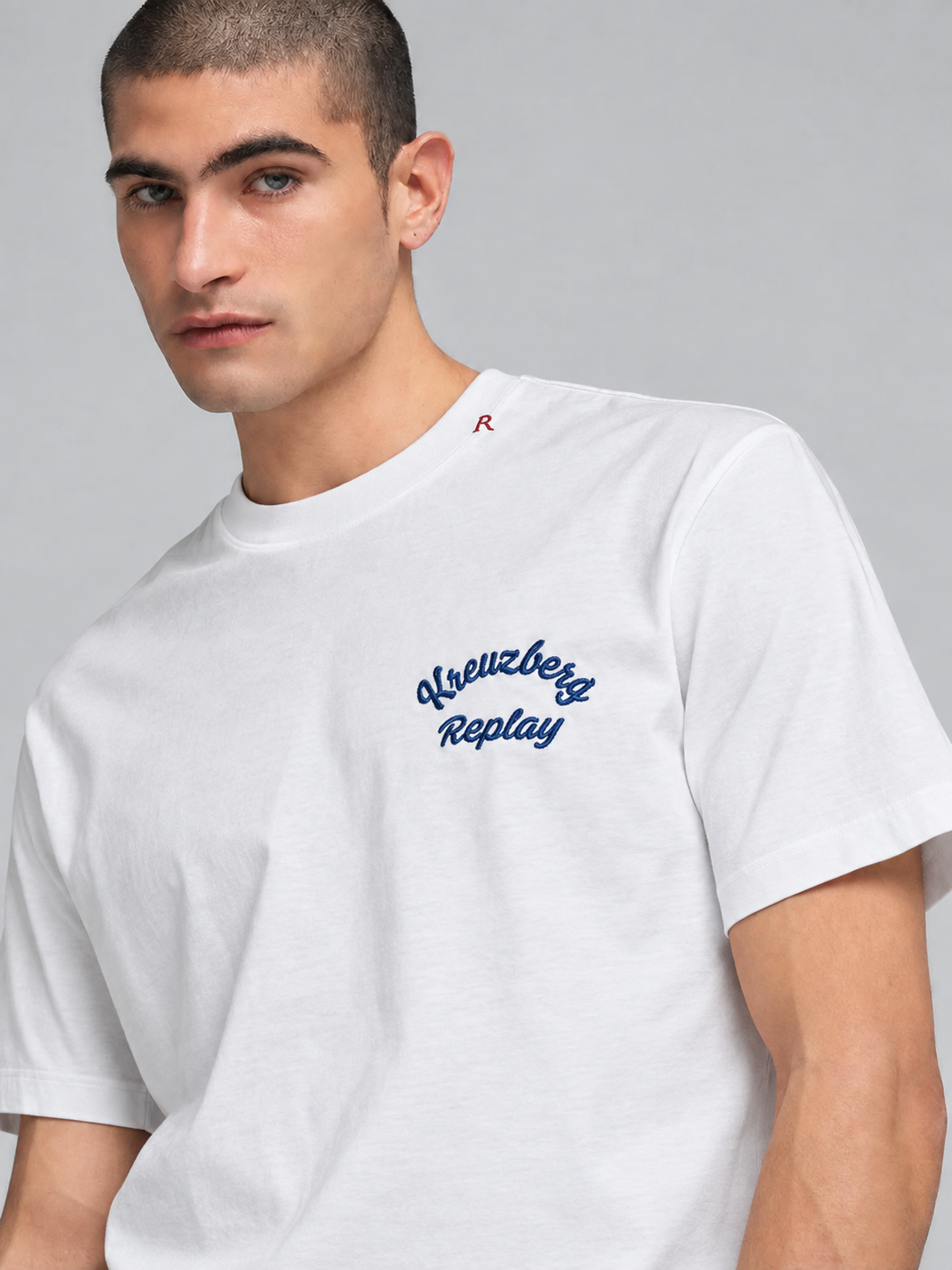 PIECE DYED HEAVY COTTON JERSEY T-SHIRT | NATURAL WHITE M3536 23608P-011