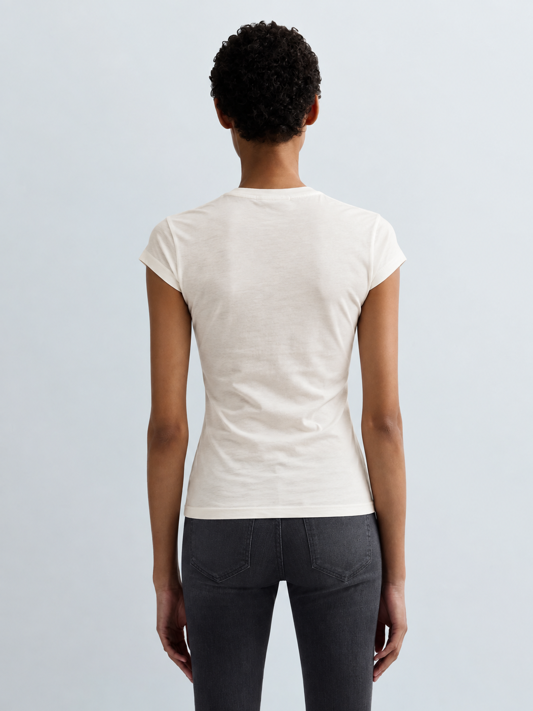 SLIM T-SHIRT WITH LETTERING | W08NW 00KZJ C011
