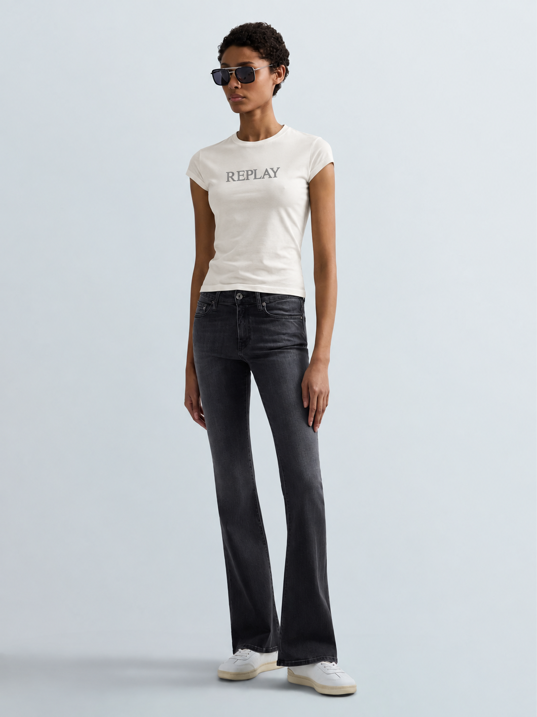 SLIM T-SHIRT WITH LETTERING | W08NW 00KZJ C011