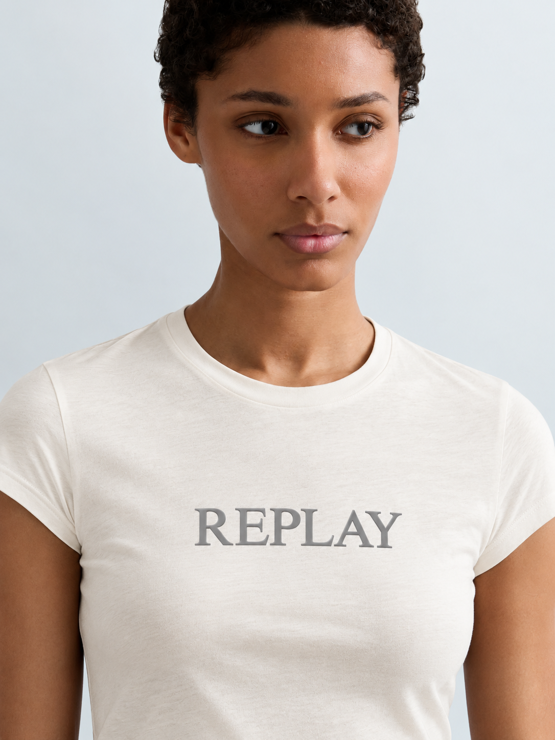 SLIM T-SHIRT WITH LETTERING | W08NW 00KZJ C011