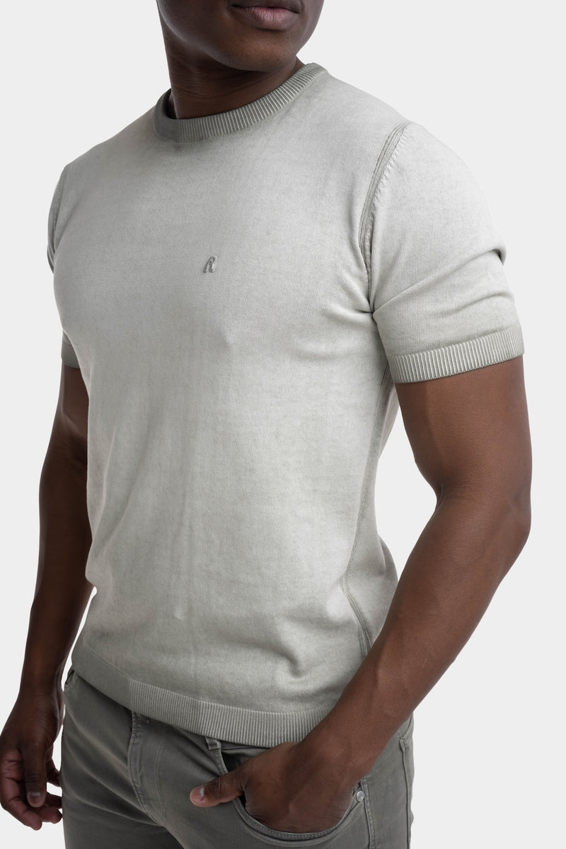 OMBRE COTTON REGULAR-FIT SWEATER T-SHIRT | TUNDRA GREEN UK4718 G20785A-851