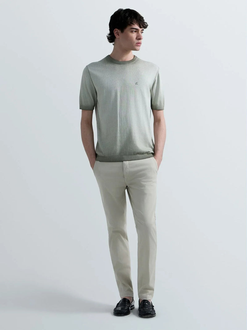 OMBRE COTTON REGULAR-FIT SWEATER T-SHIRT | TUNDRA GREEN UK4718 G20785A-851
