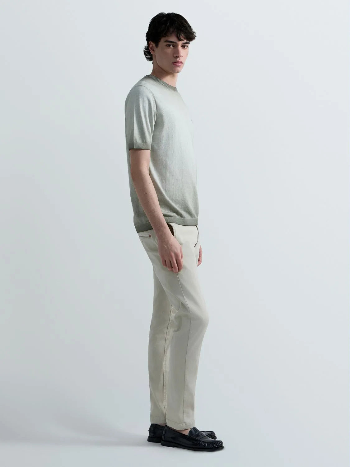 OMBRE COTTON REGULAR-FIT SWEATER T-SHIRT | TUNDRA GREEN UK4718 G20785A-851