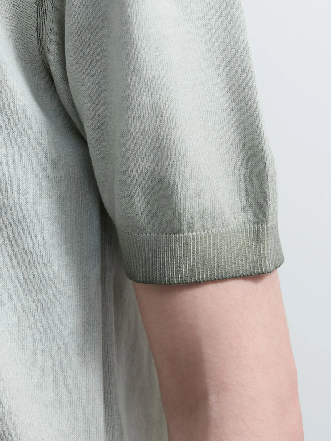 OMBRE COTTON REGULAR-FIT SWEATER T-SHIRT | TUNDRA GREEN UK4718 G20785A-851