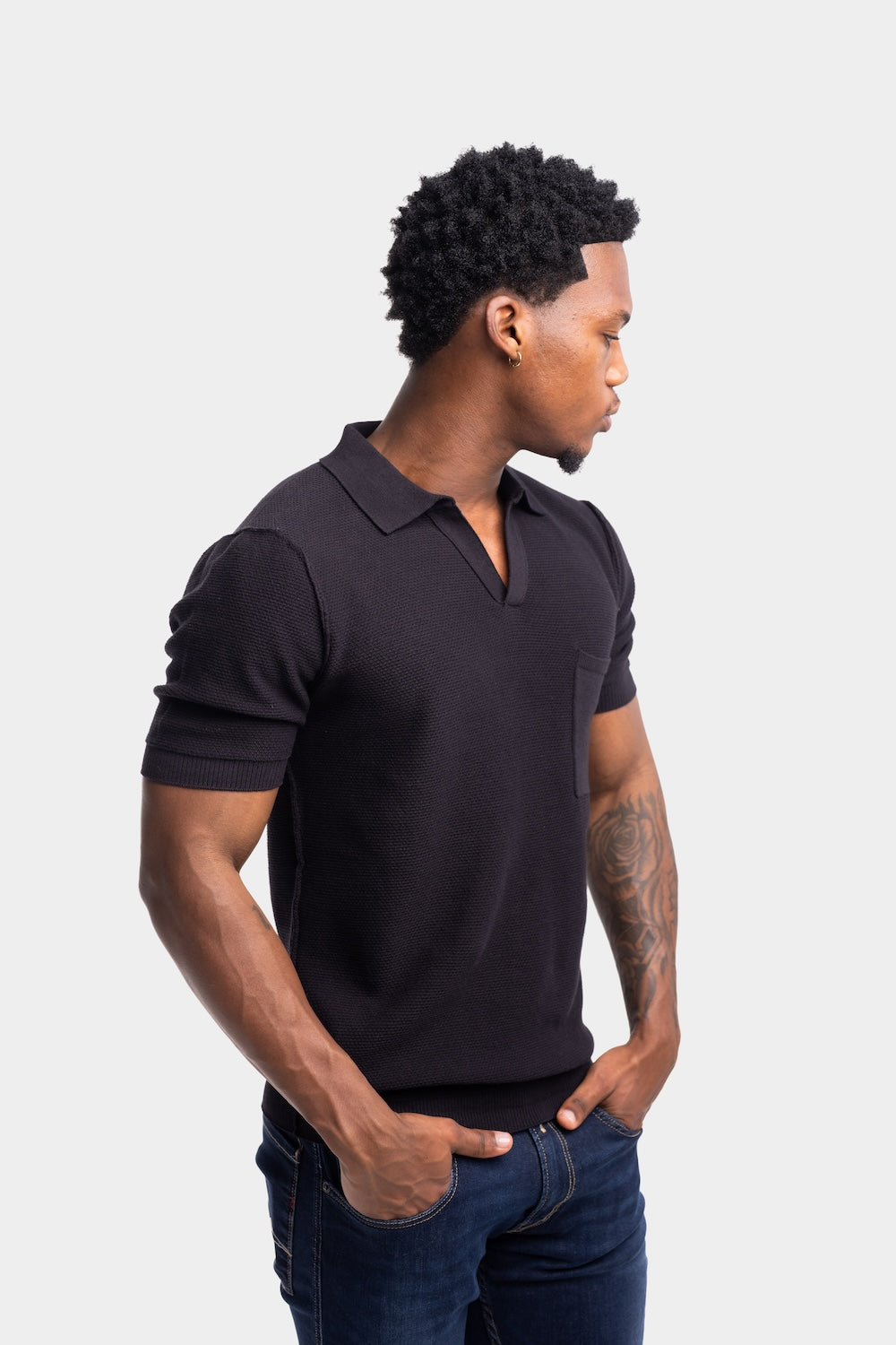 COTTON - 12 GG KNIT | BLACK UK5150 G23774-098