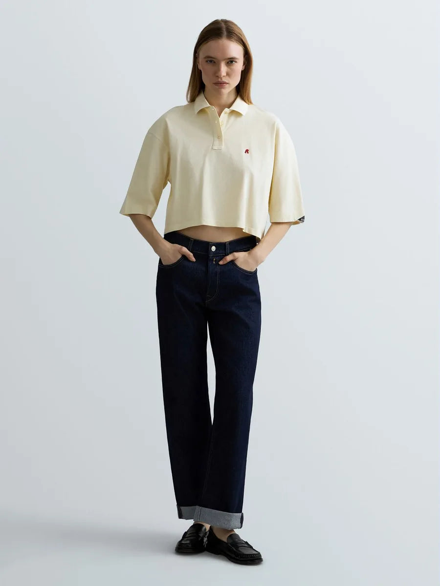 CROPPED COTTON POLO-SHIRT | W3502 23766G 801