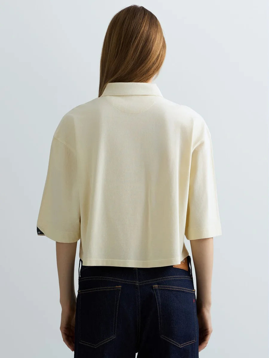 CROPPED COTTON POLO-SHIRT | W3502 23766G 801