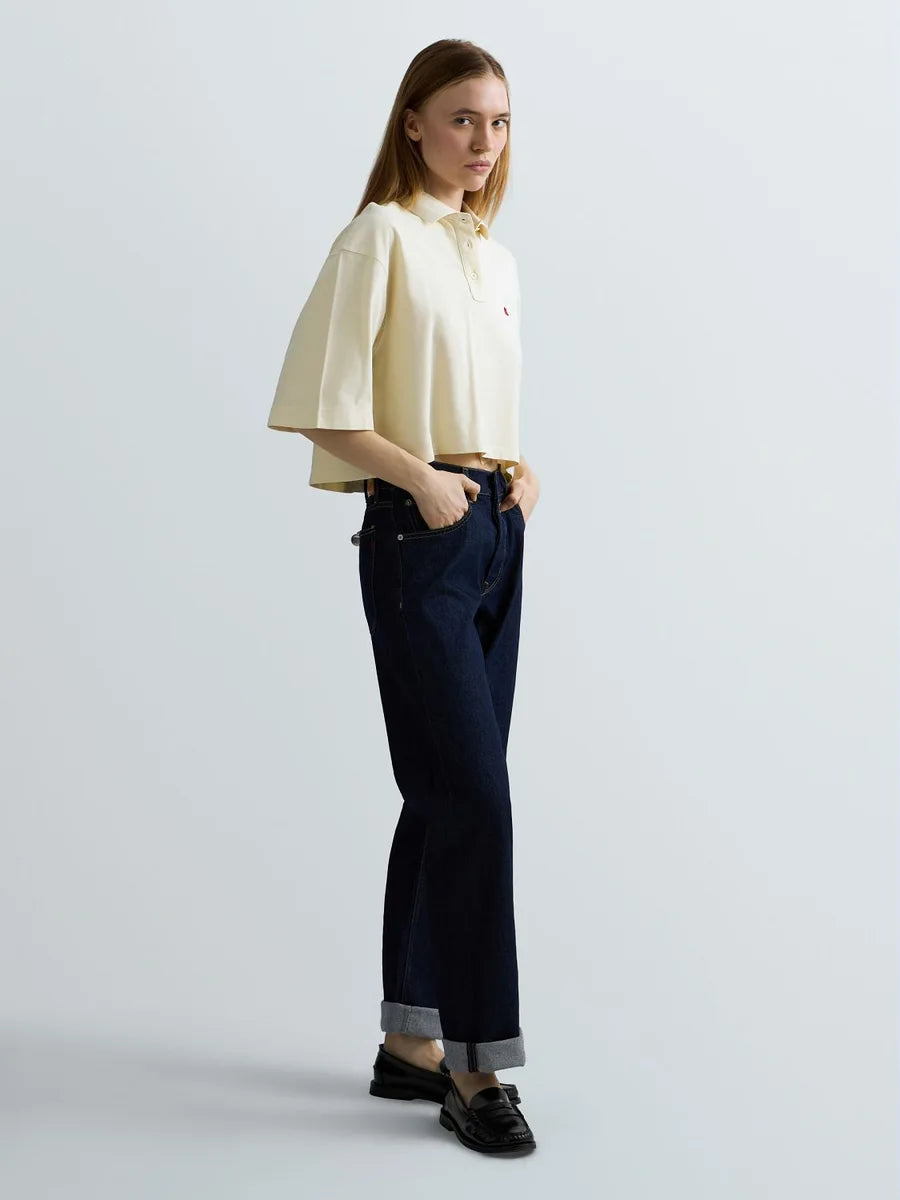 CROPPED COTTON POLO-SHIRT | W3502 23766G 801