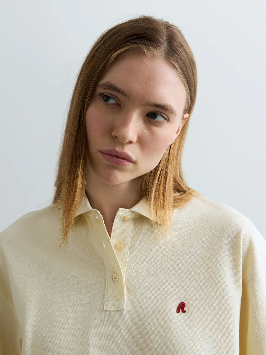 CROPPED COTTON POLO-SHIRT | W3502 23766G 801