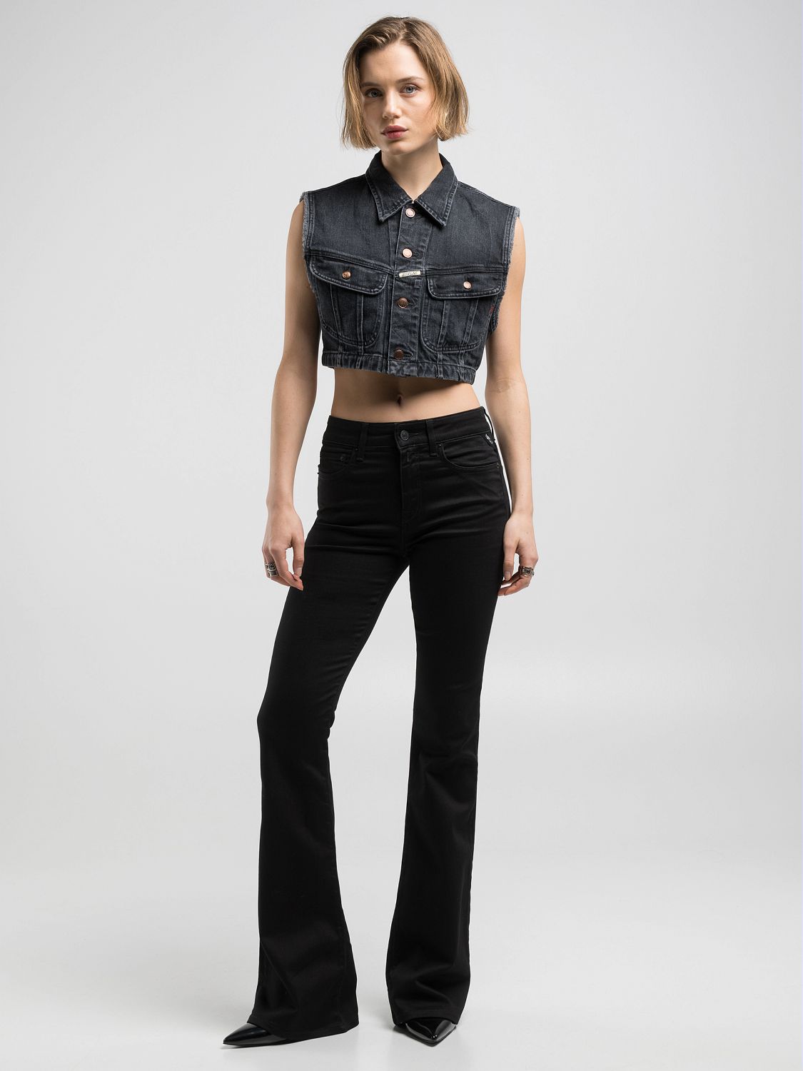 12 OZ COTTON JOELLA FLARED JEANS | WA534 877 801 098