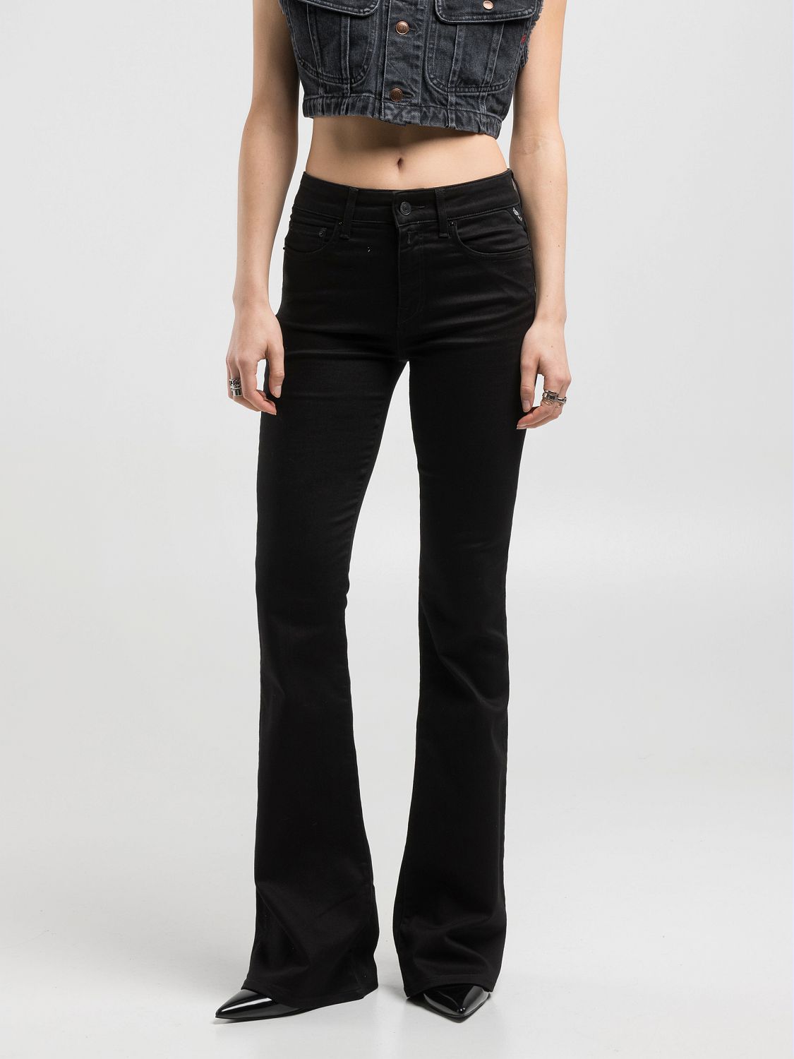 12 OZ COTTON JOELLA FLARED JEANS | WA534 877 801 098