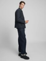 full zip technical deep blue jacket