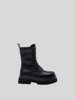 any stripe black combat boots 1