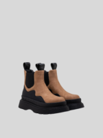 artic chelsea nub boot camel black 2