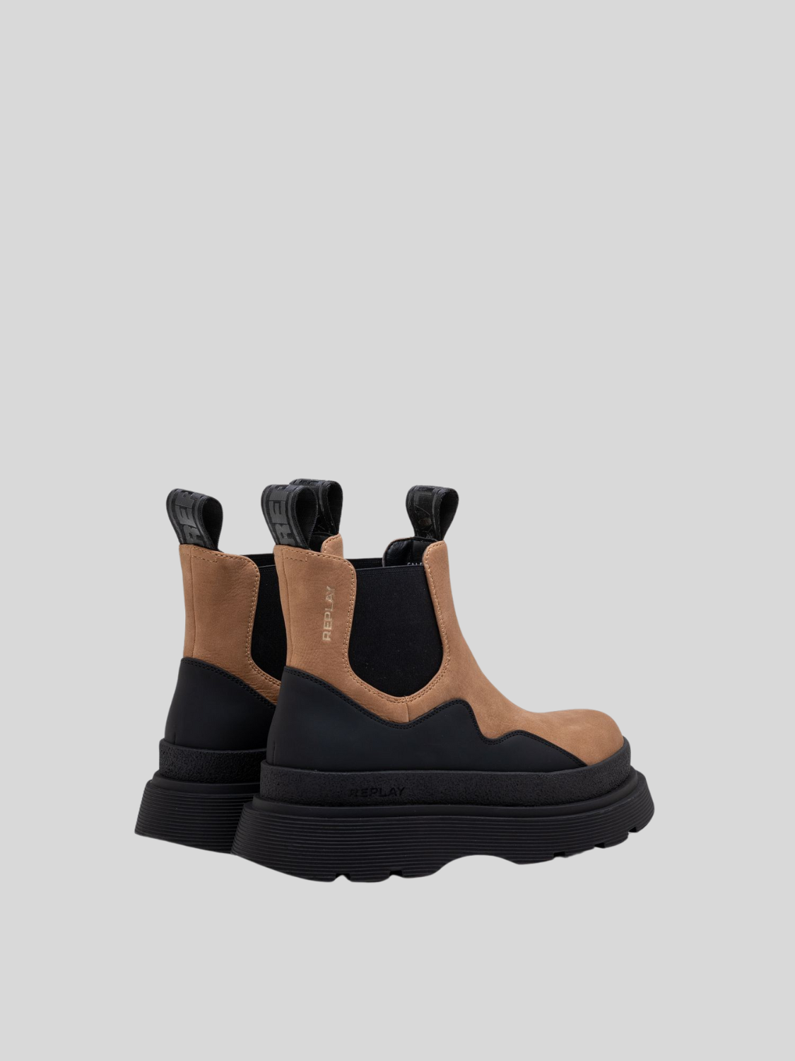 Artic Chelsea Nub Boot Camel Black - Replay Jeans