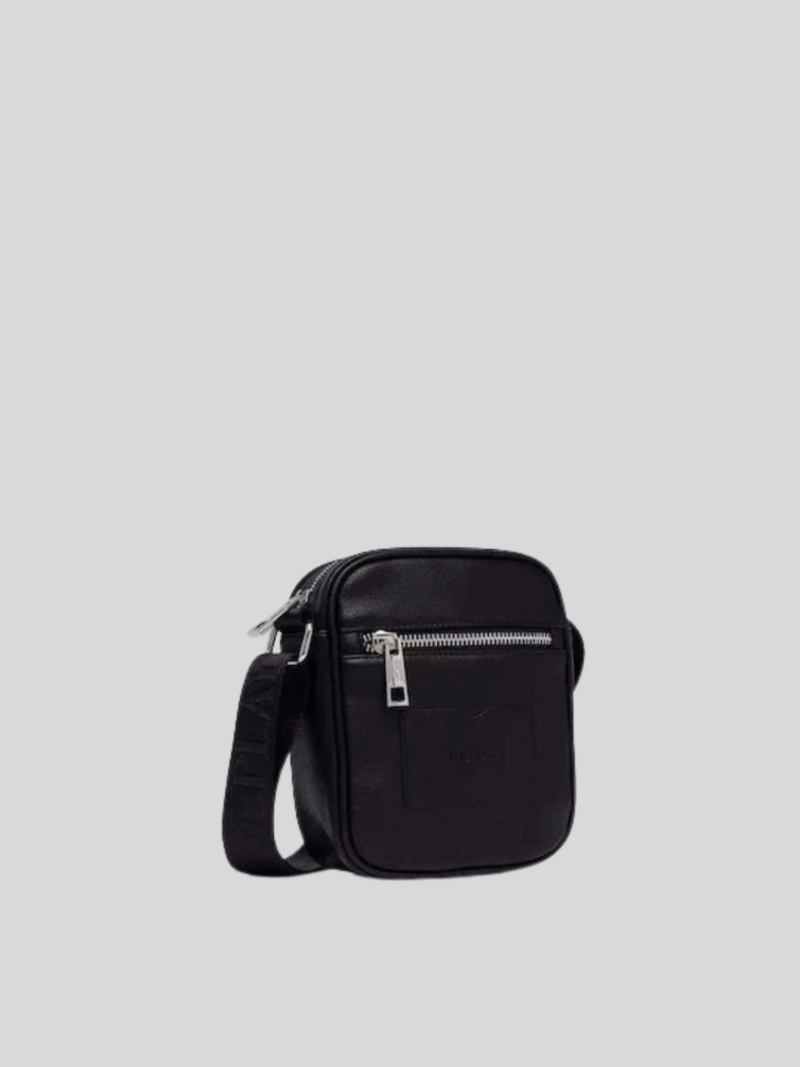 archival logo holdall men's chest bag black