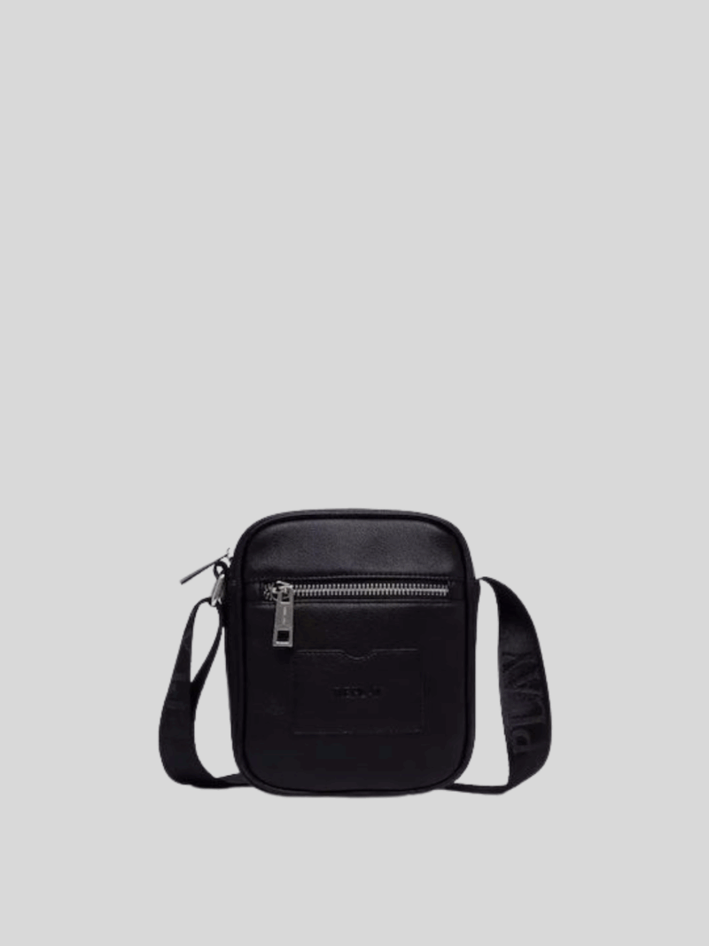 archival logo holdall men's chest bag black