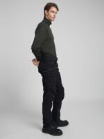 joe comfort cotton twill black trousers